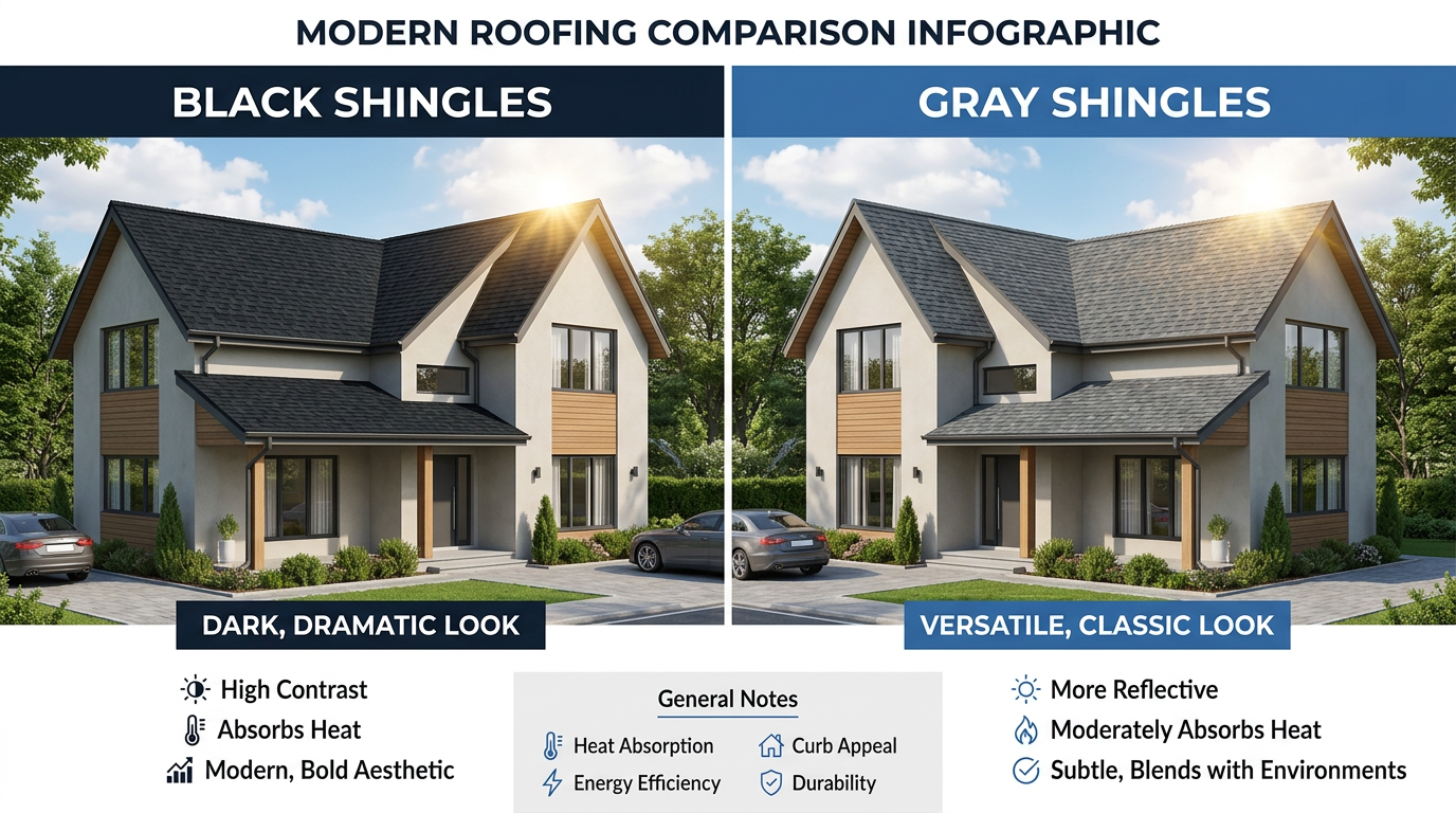 Black Roof Shingles