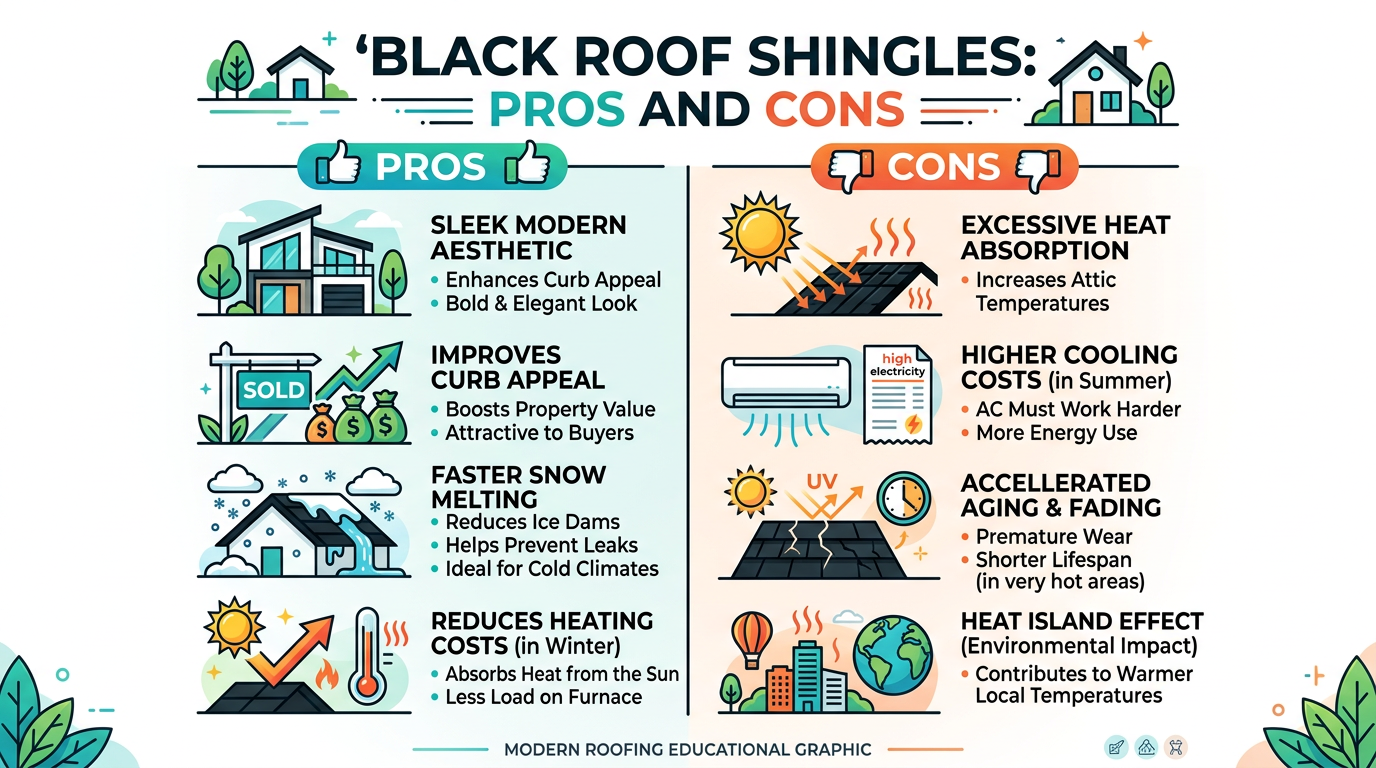 Black Roof Shingles