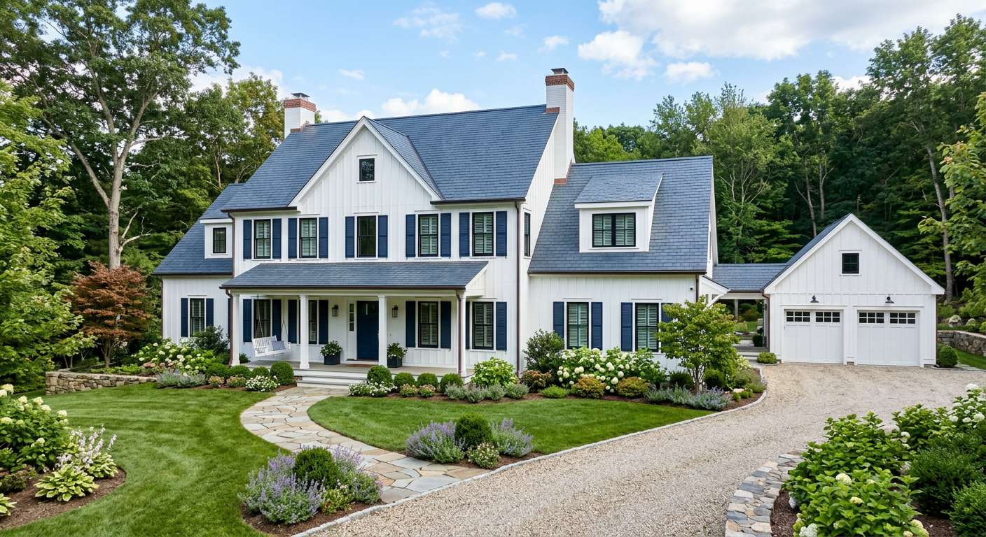 Best Roof Colors for a White House