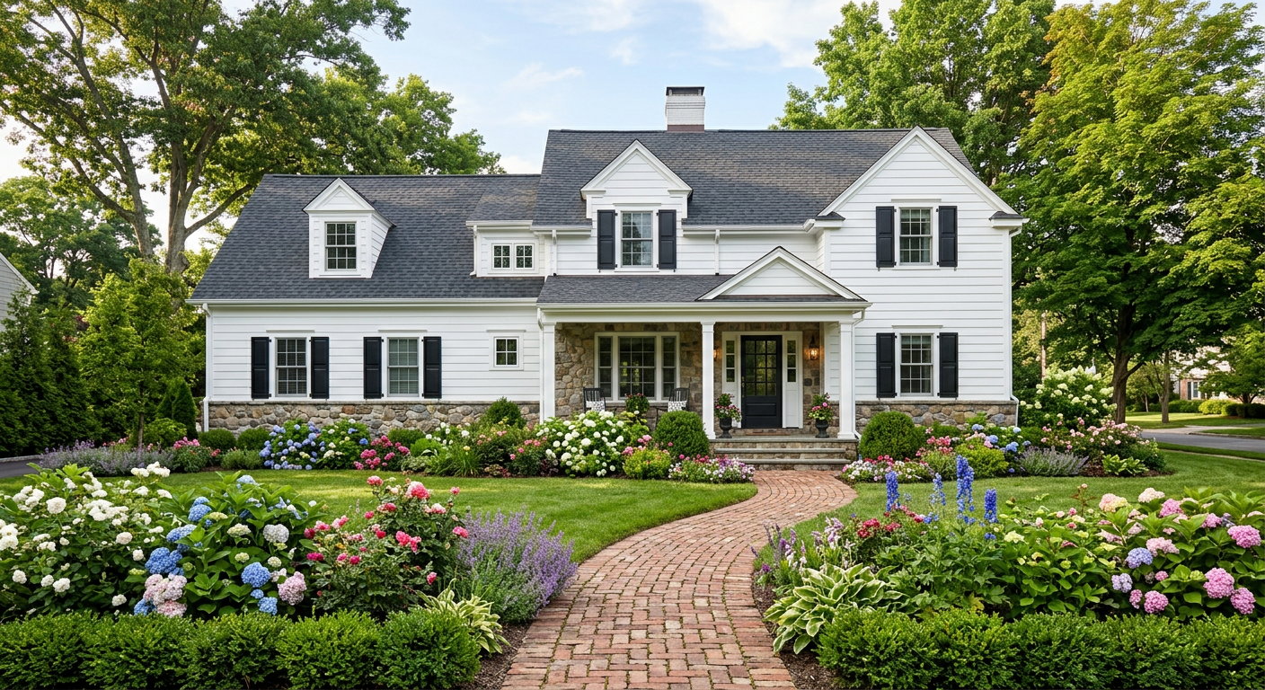 Matching Roof Color to Trim, Shutters, and Landscaping